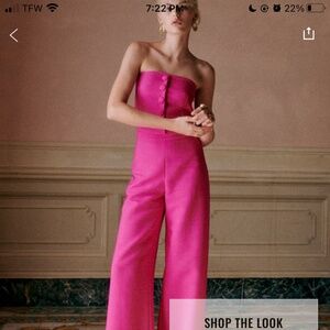 Sezane Tymo Trousers Pink - Size 14